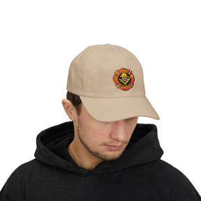 Master Mason Blue Lodge Baseball Cap - Embroidered Firefighter Mason Dad Cap - Bricks Masons