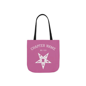 OES Tote Bag - Pink Polyester Custsomizable - Bricks Masons