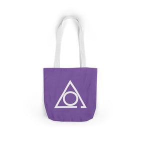 LOCOP Tote Bag - Purple & White Polyester - Bricks Masons