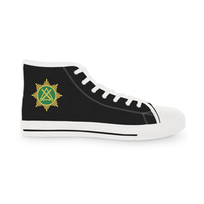 Knight Masons Sneaker - High Top Black & White - Bricks Masons