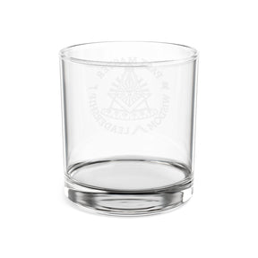 Past Master Blue Lodge Whiskey Glass - Wisdom Leadership S&C Quadrant Sun Emblem