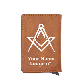 Master Mason Blue Lodge Wallet - Various Colors - Bricks Masons