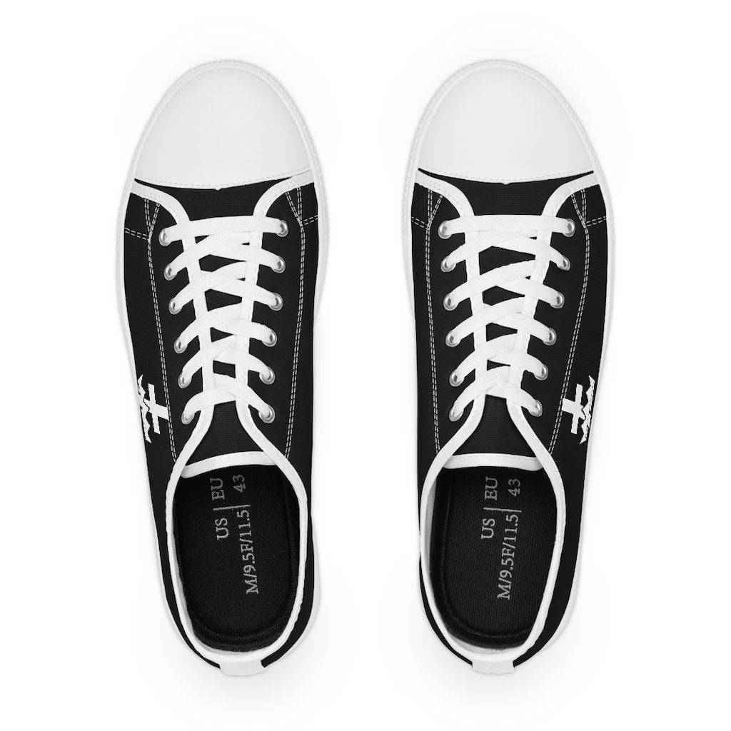 Knights Templar Commandery Sneaker - Low Top Black & White