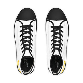 Order of the Golden Circle Sneaker - High Top Black & White Sole - Bricks Masons