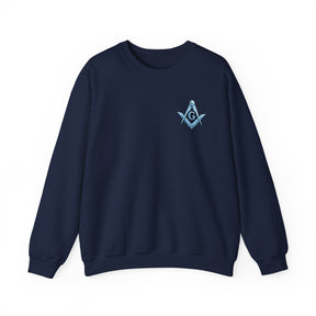 Master Mason Blue Lodge Sweatshirt - Frosty Square & Compass G Design