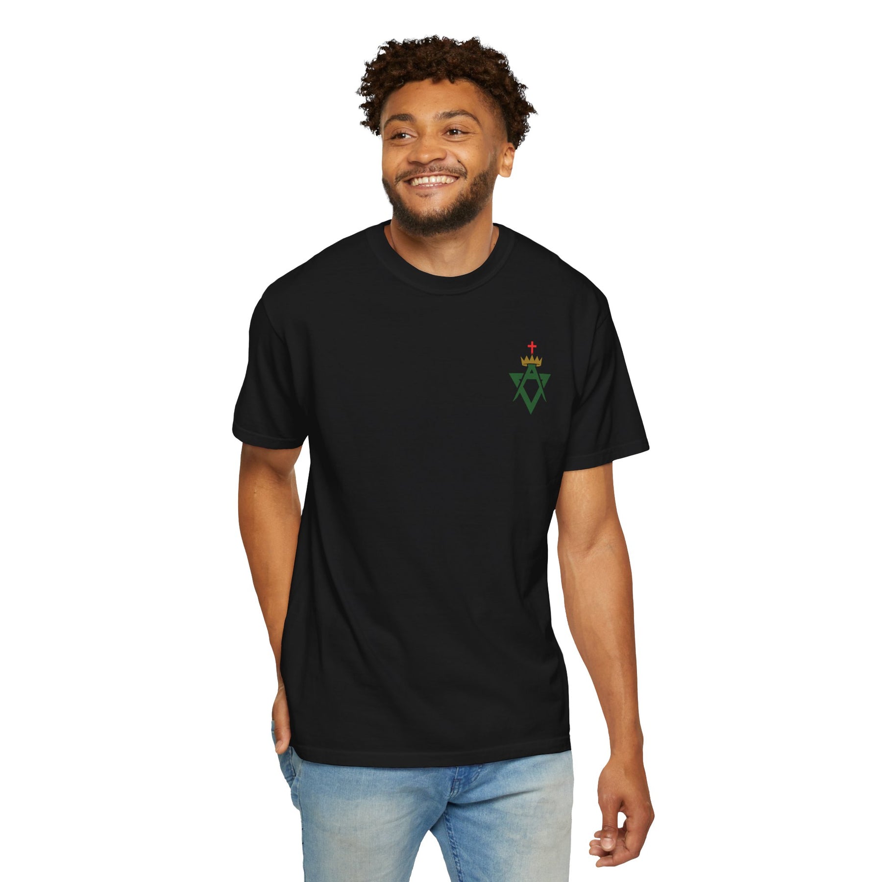 Allied Masonic Degrees T-Shirt - Cotton Garment-Dyed Tee Various Colors - Bricks Masons