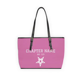 OES Handbag - Custsomizable Pink PU Leather - Bricks Masons