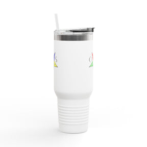 OES Ringneck Tumbler - White 40oz Stainless Steel & Insulated - Bricks Masons