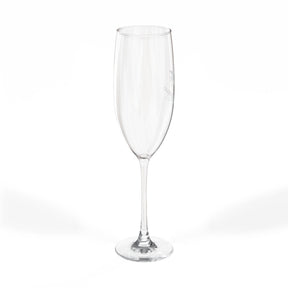 Master Mason Blue Lodge Champagne Flute - Square & Compass G with Personalization