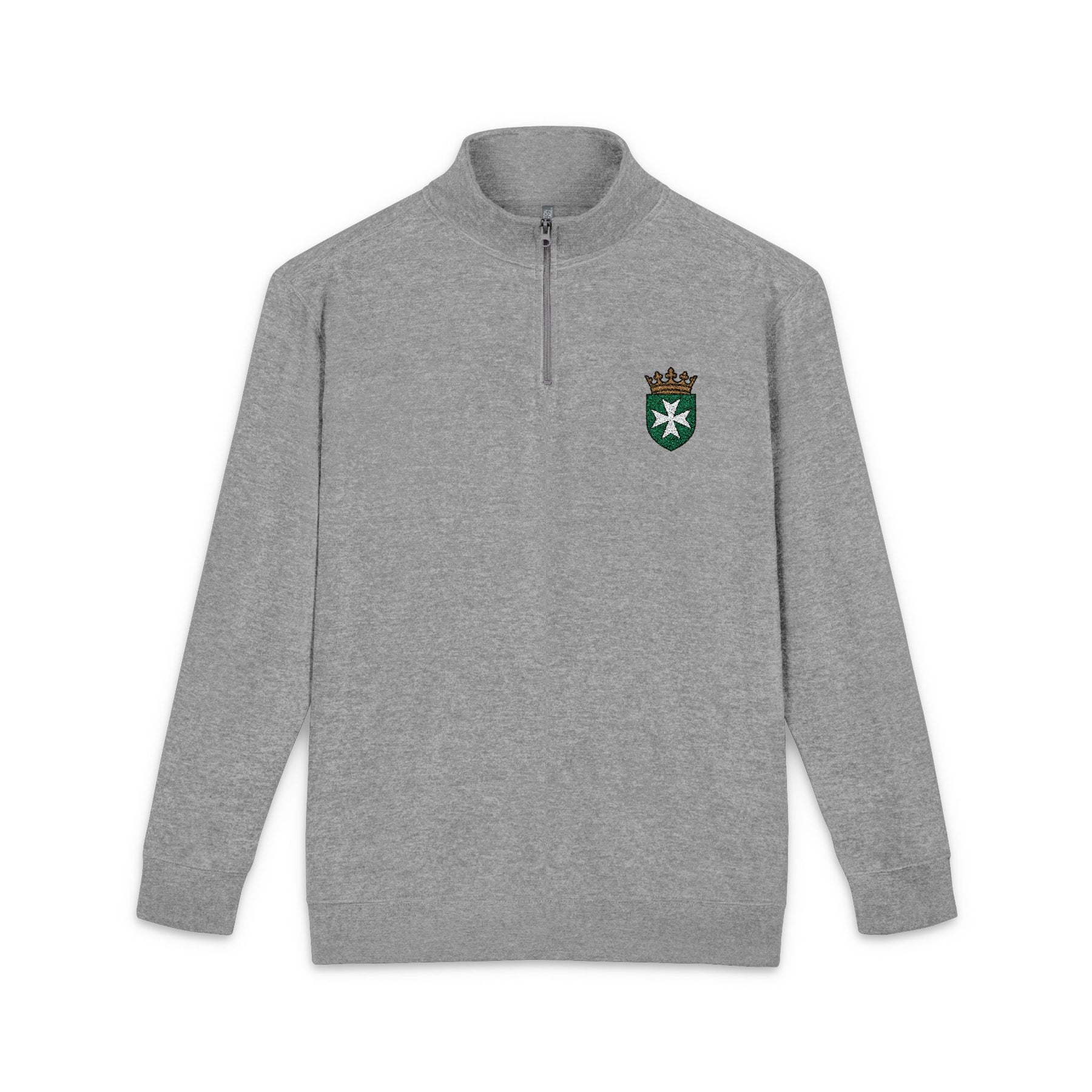 Order of Saint Lazarus Sweatshirt - Embroidered Crowned Shielded Cross - Bricks Masons