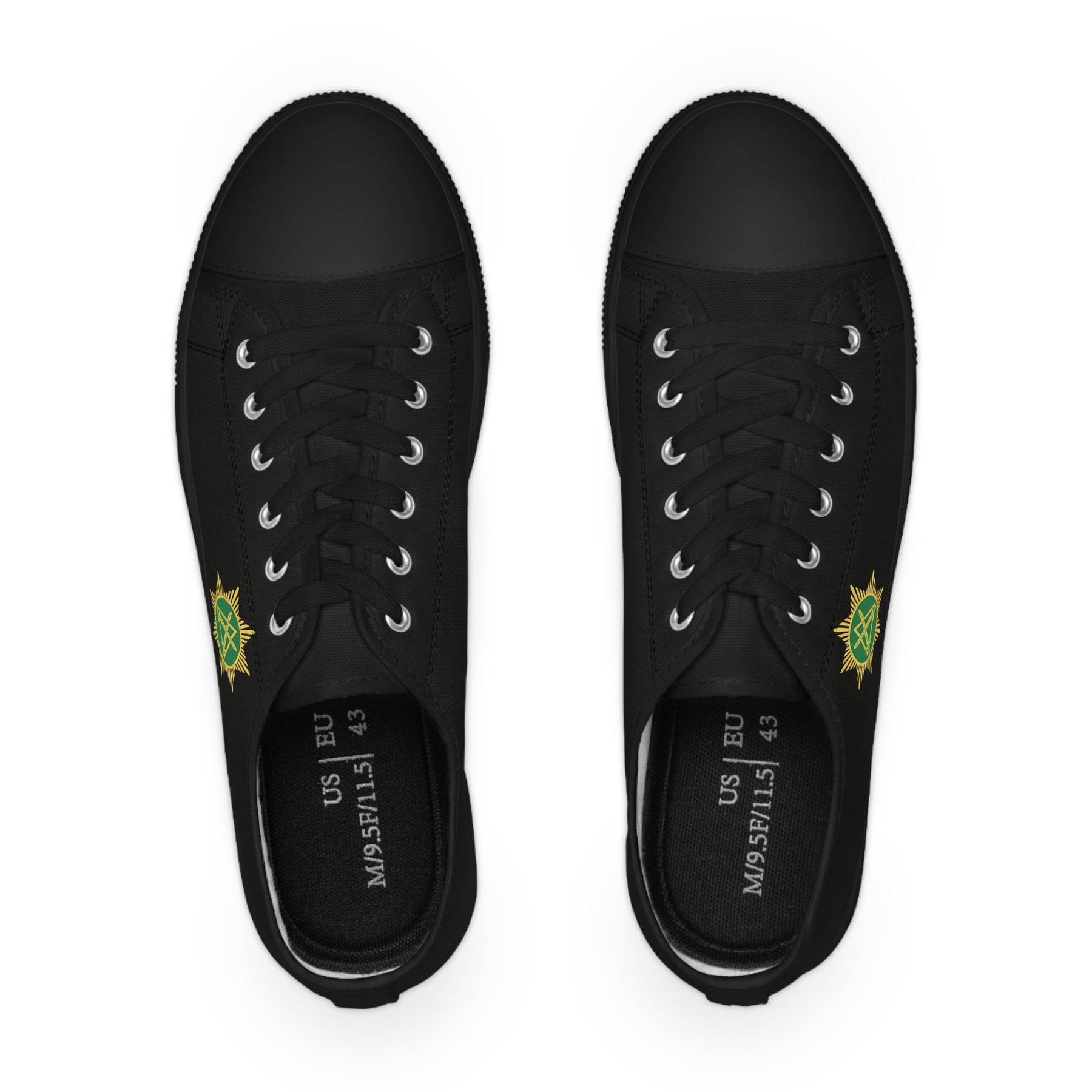 Knight Masons Sneaker - Low Top Sneaker Black & White - Bricks Masons