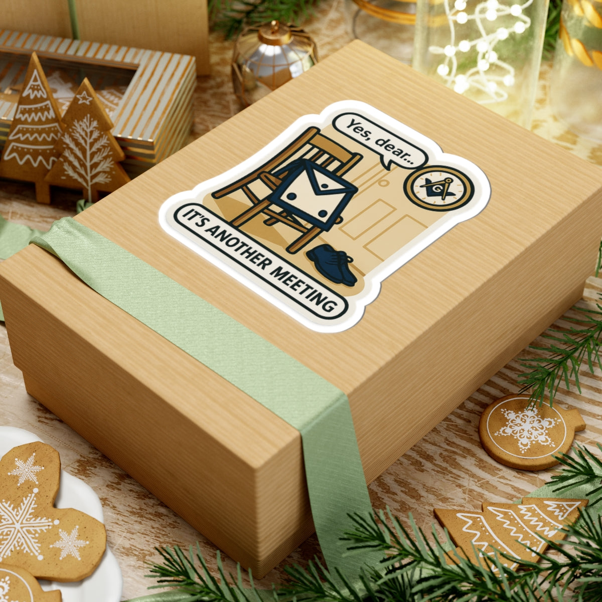 Master Mason Blue Lodge Sticker Decal - Kiss-Cut Colorful - Bricks Masons