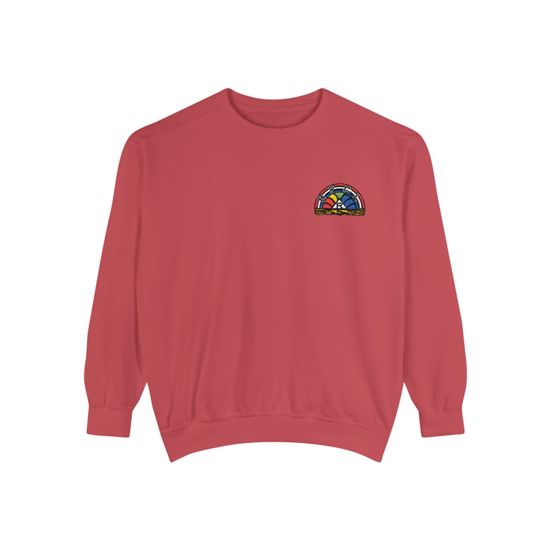 International Order of The Rainbow For Girls Sweatshirt - Embroidered Rainbow Star - Bricks Masons