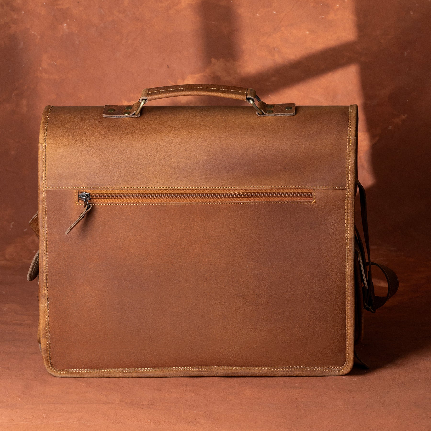 Widows Sons Briefcase - Genuine Leather Crazy Horse Finish - Bricks Masons