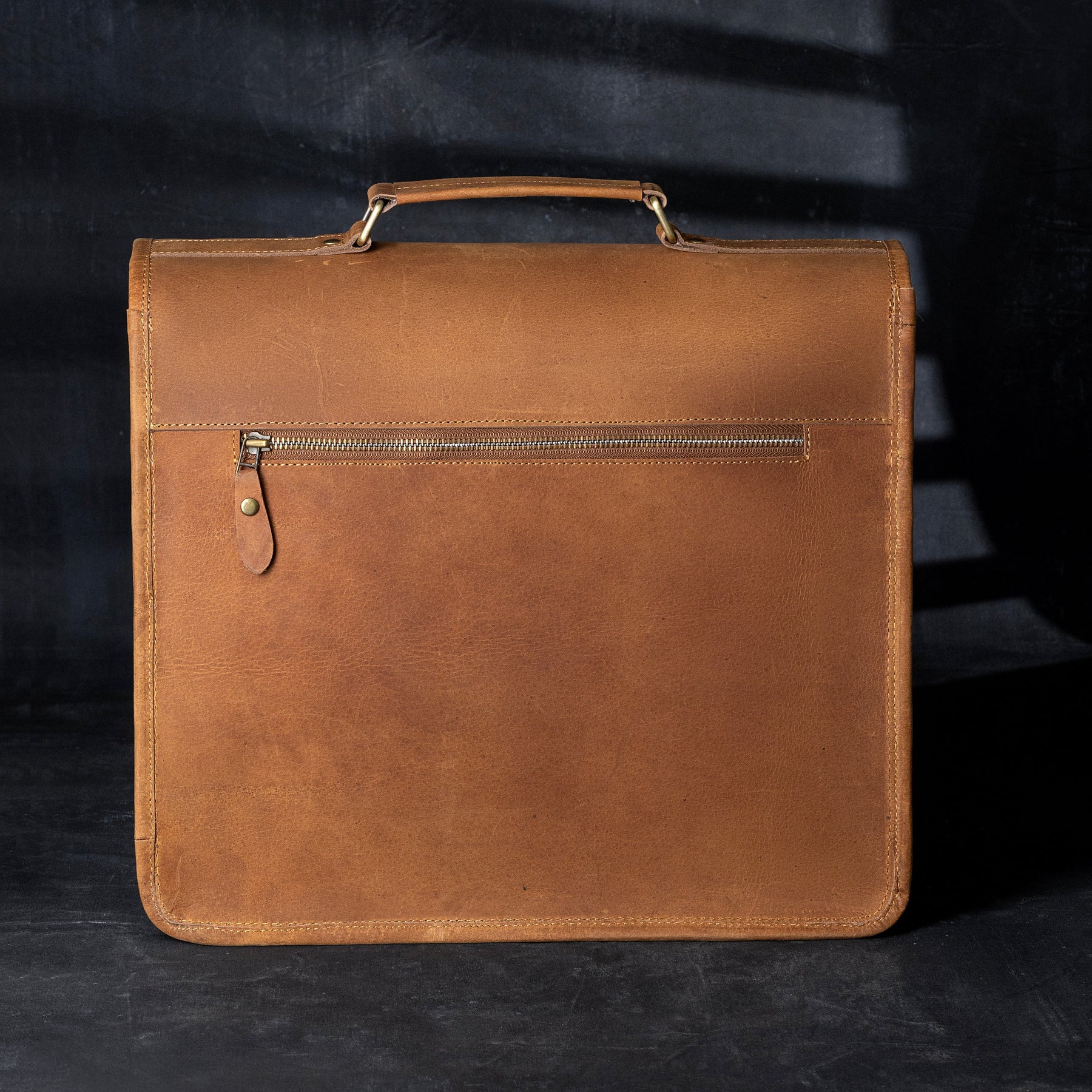 OES Briefcase - Genuine Cow Leather - Bricks Masons