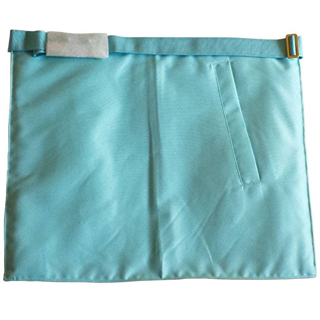 Worshipful Master Past Master Blue Lodge Canada Regulation Apron - Sky Blue Moire