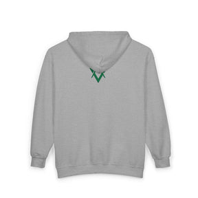 Allied Masonic Degrees Hoodie - Zip Up Jacket with AMD Emblem Embroidery - Bricks Masons