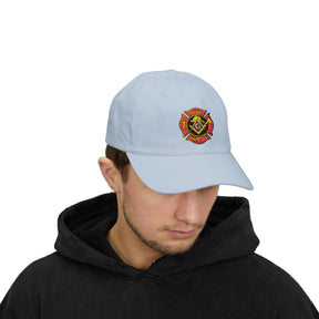 Master Mason Blue Lodge Baseball Cap - Embroidered Firefighter Mason Dad Cap - Bricks Masons