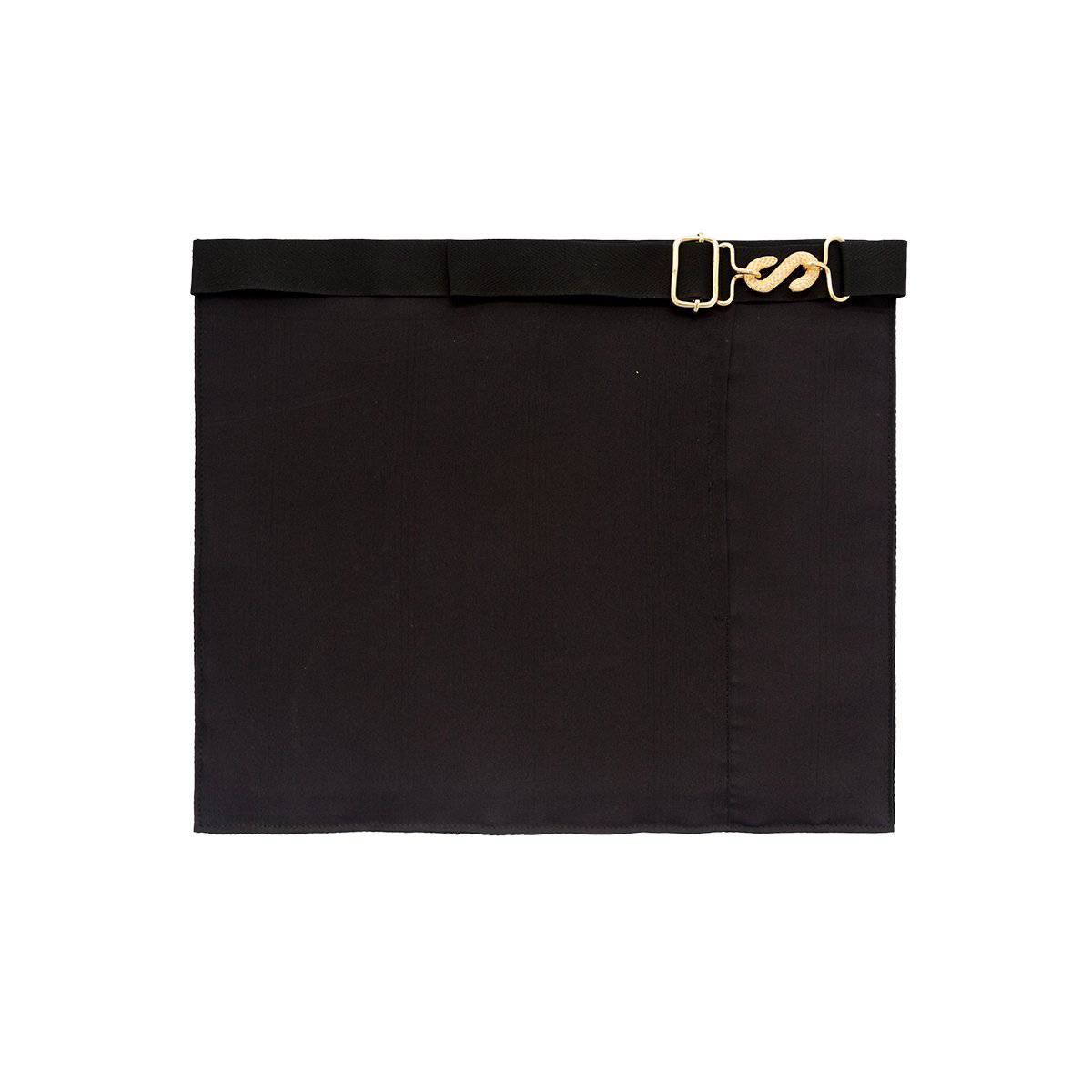 9th Degree Scottish Rite Apron - Black & White Machine Embroidery - Bricks Masons