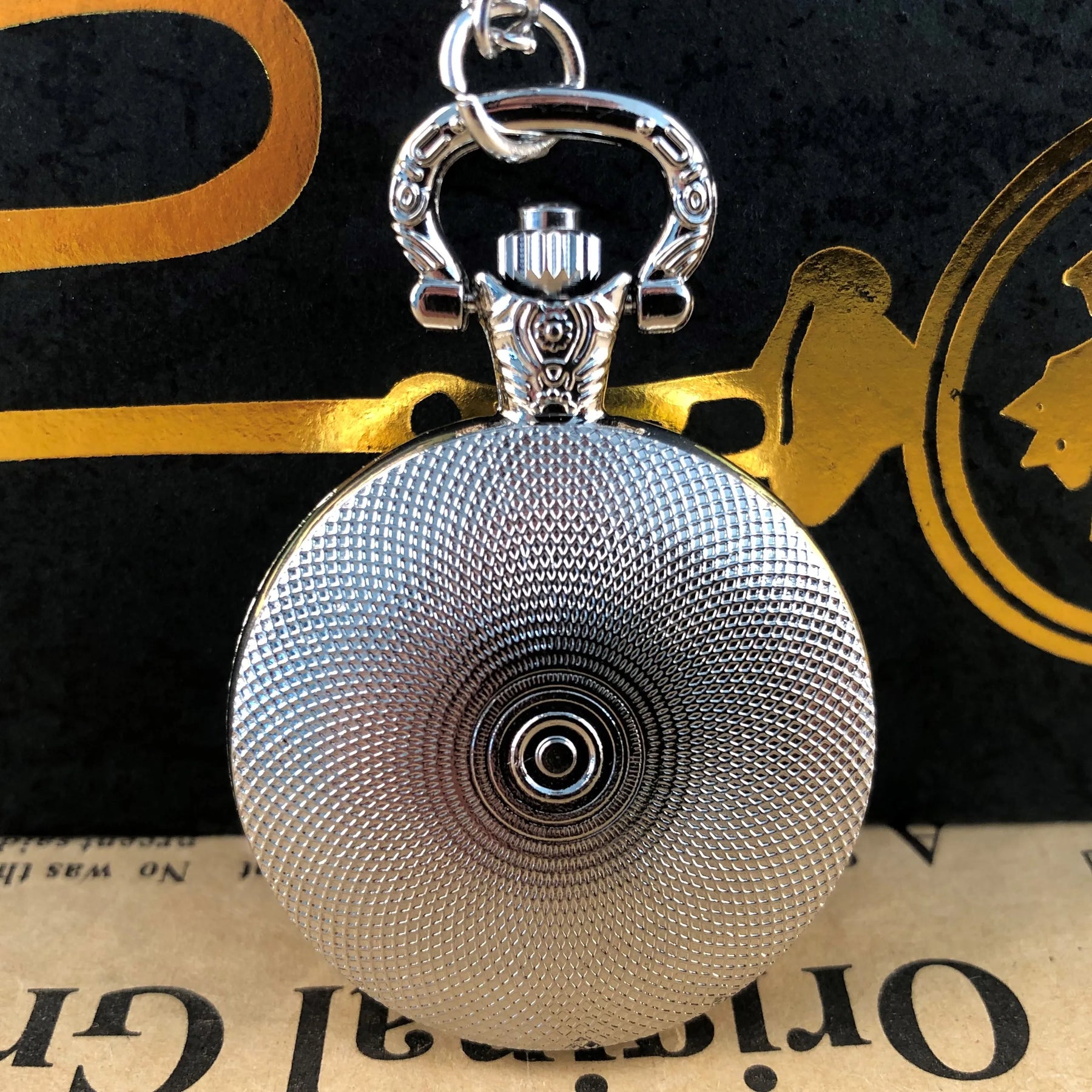 Master Mason Blue Lodge Pocket Watch - Quartz Square & Compass Logo - Bricks Masons