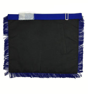 Master Mason Blue Lodge Apron - Blue with Embroidery & Fringe