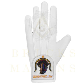 Past Commandress DOI Gloves - White Cotton - Bricks Masons