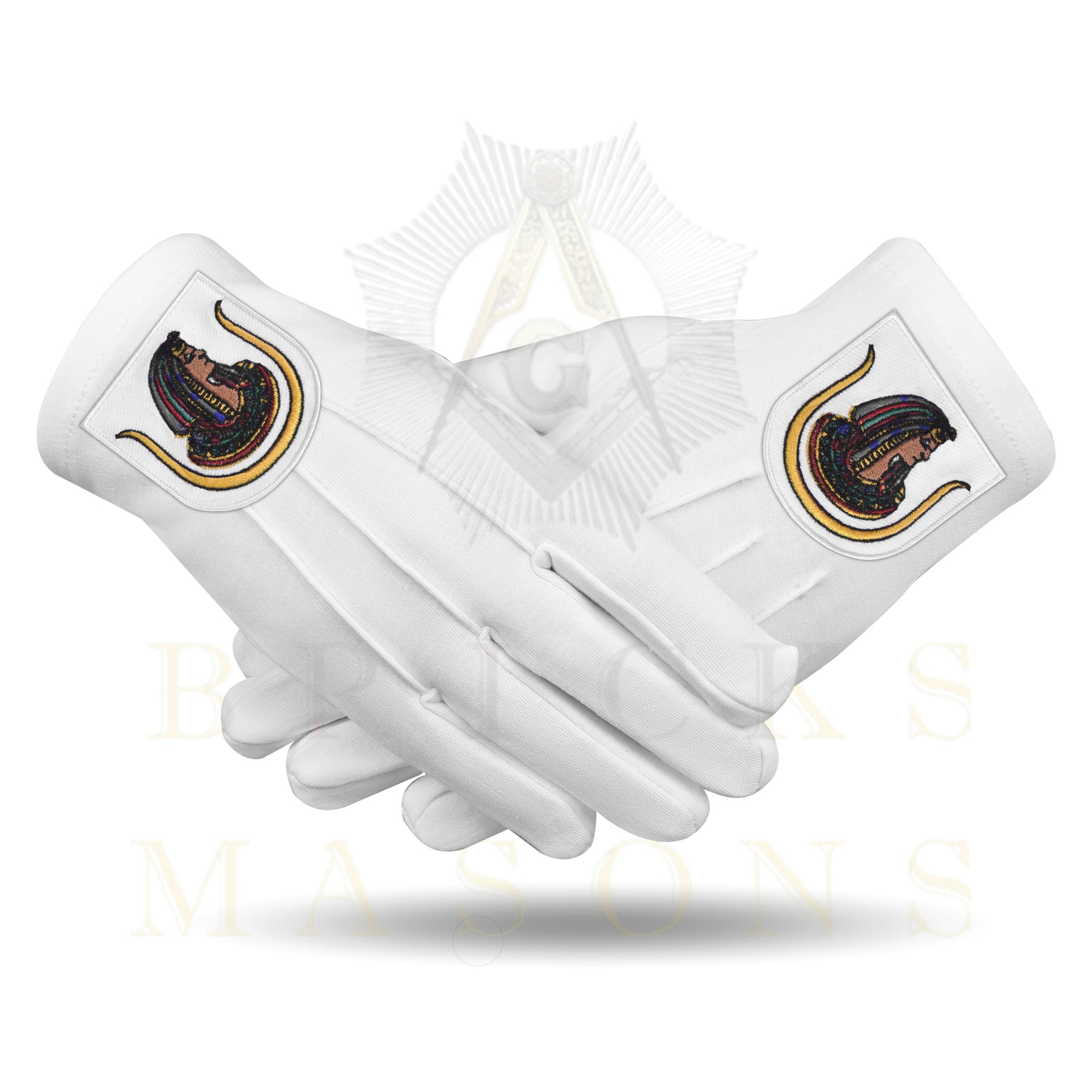 DOI Gloves - White Cotton - Bricks Masons