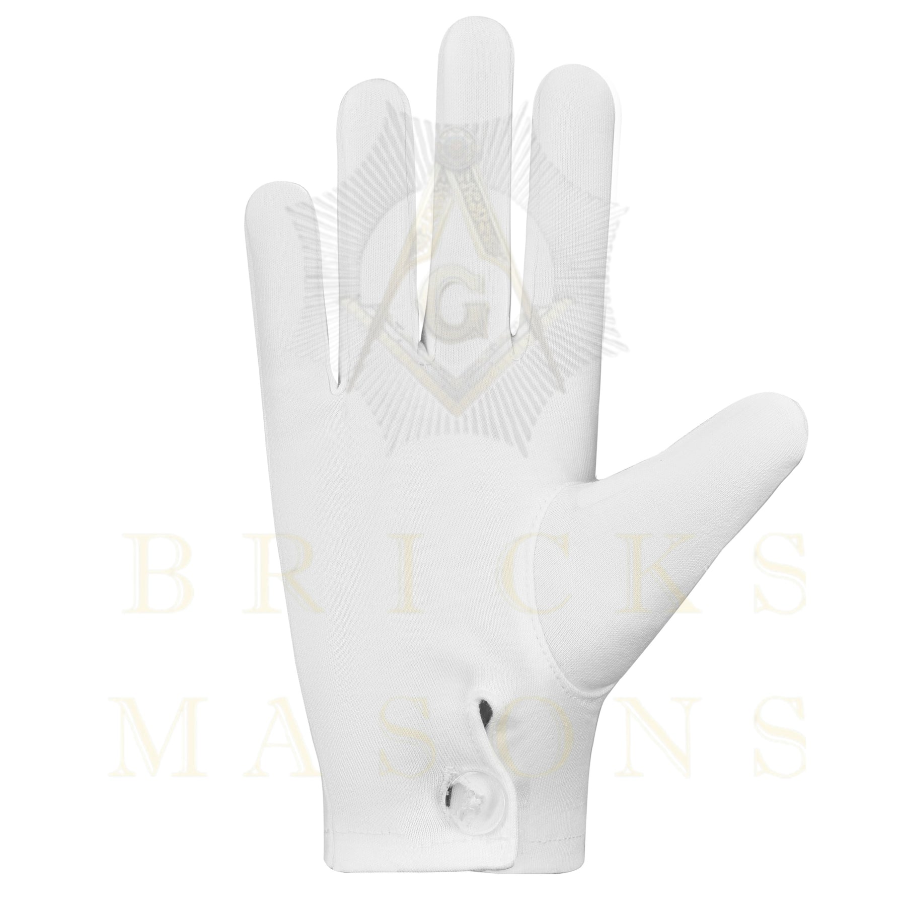 DOI Gloves - White Cotton - Bricks Masons