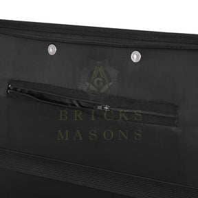 Widows Sons Chain Collar Case - Square & Compass Lightweight Soft Case Half Size - Bricks Masons