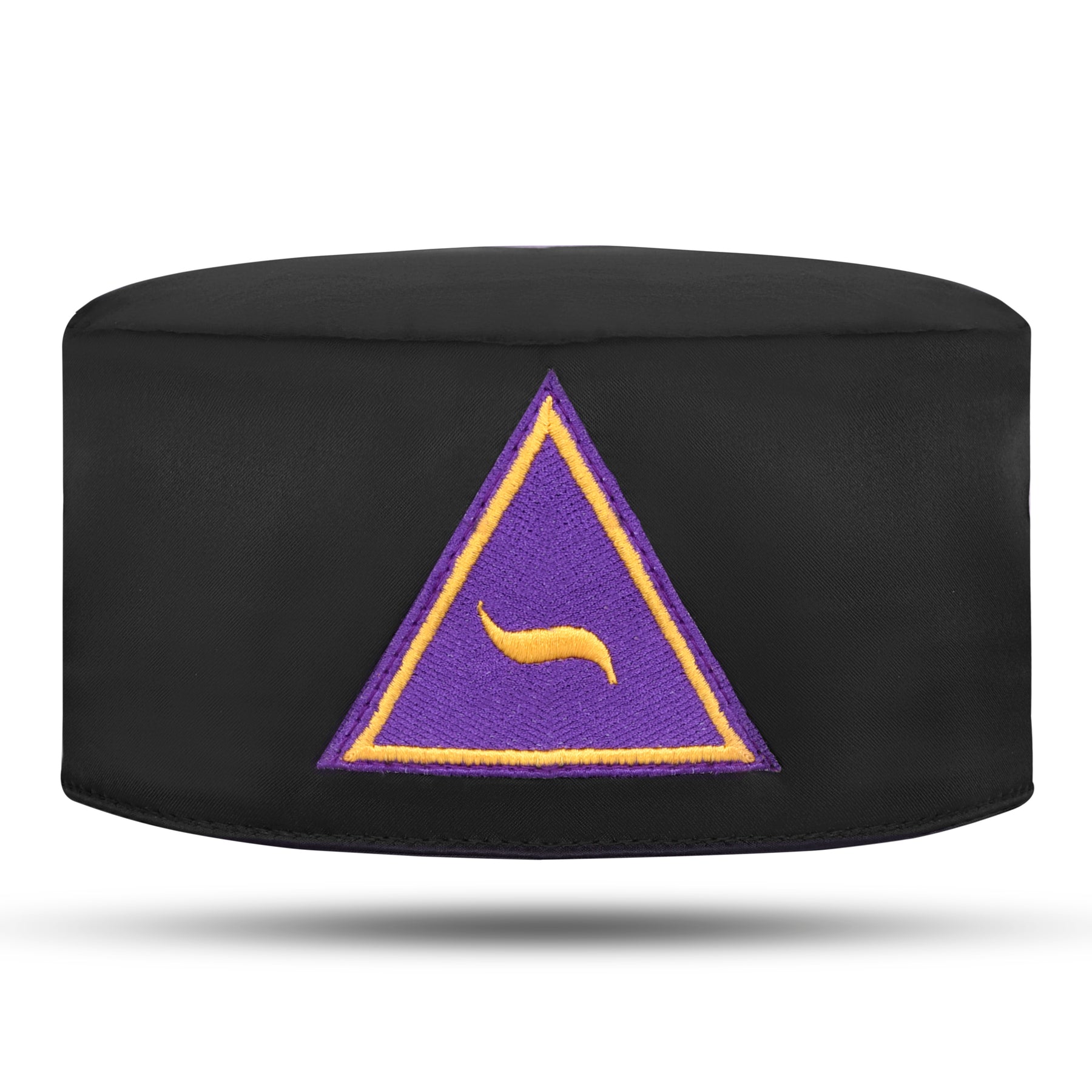 Council Crown Cap - Black With Triangular Purple Emblem