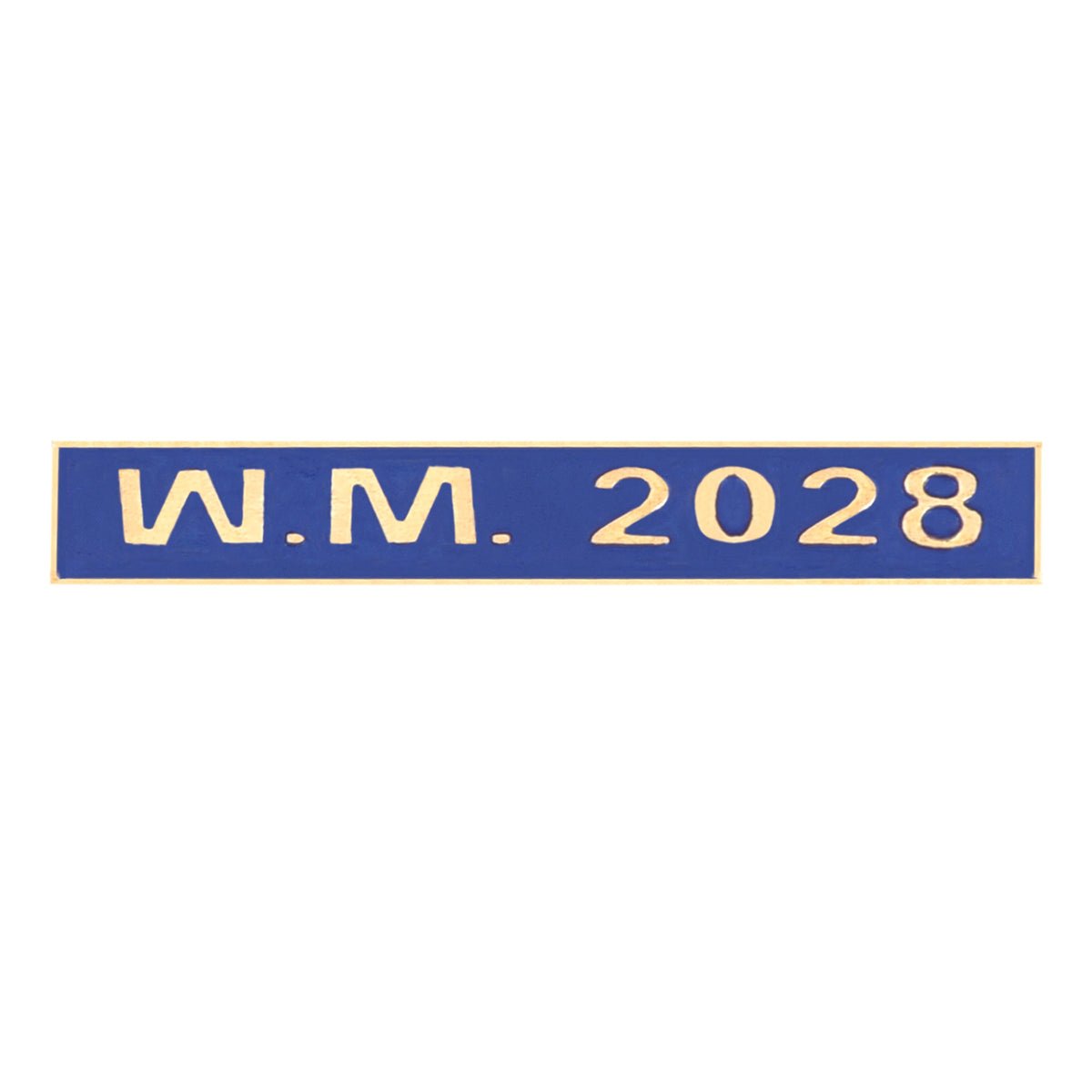 Worshipful Master Blue Lodge Bar - Customizable Engraved Year Bar - Bricks Masons