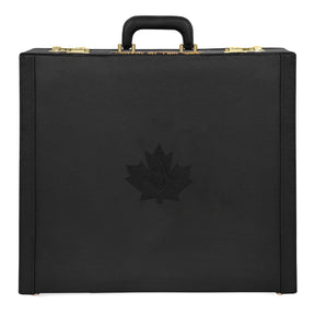 Master Mason Blue Lodge Canada Regulation Apron Case - Black Emblem Hand Embroidery Personalization Various Sizes & Materials