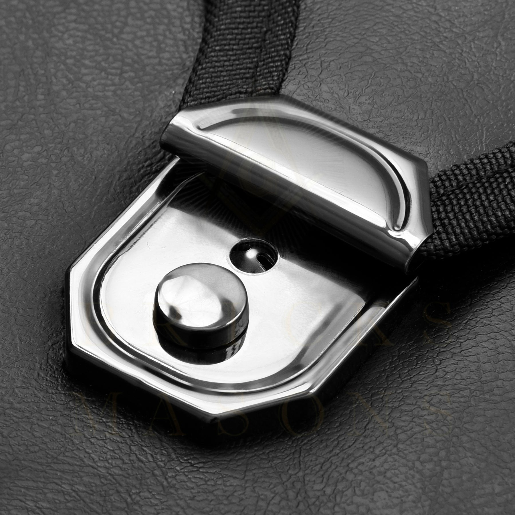 Past Sovereign Master Allied Masonic Degrees Apron Case - Personalized Black Imitation Leather MM, WM, Provincial - Bricks Masons