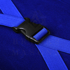 Past Master Blue Lodge Apron Case - Personalized White & Blue Emblem Various Sizes & Materials - Bricks Masons
