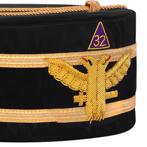 32nd Degree Scottish Rite Crown Cap - Wings Up With Gold Cord - Bricks Masons