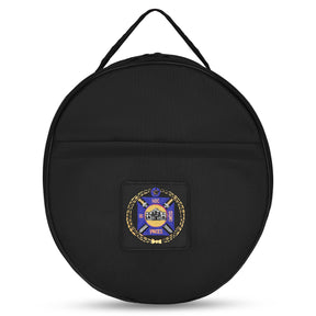 Knights Templar Commandery Fatigue Cap Case - Black Patch With Purple & Gold Emblem - Bricks Masons