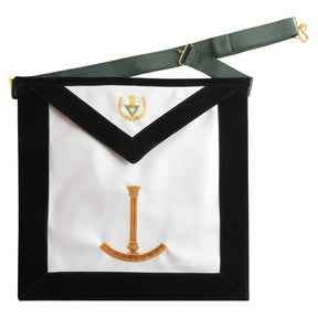 Allied Masonic Degrees Apron - Black Velvet - Bricks Masons