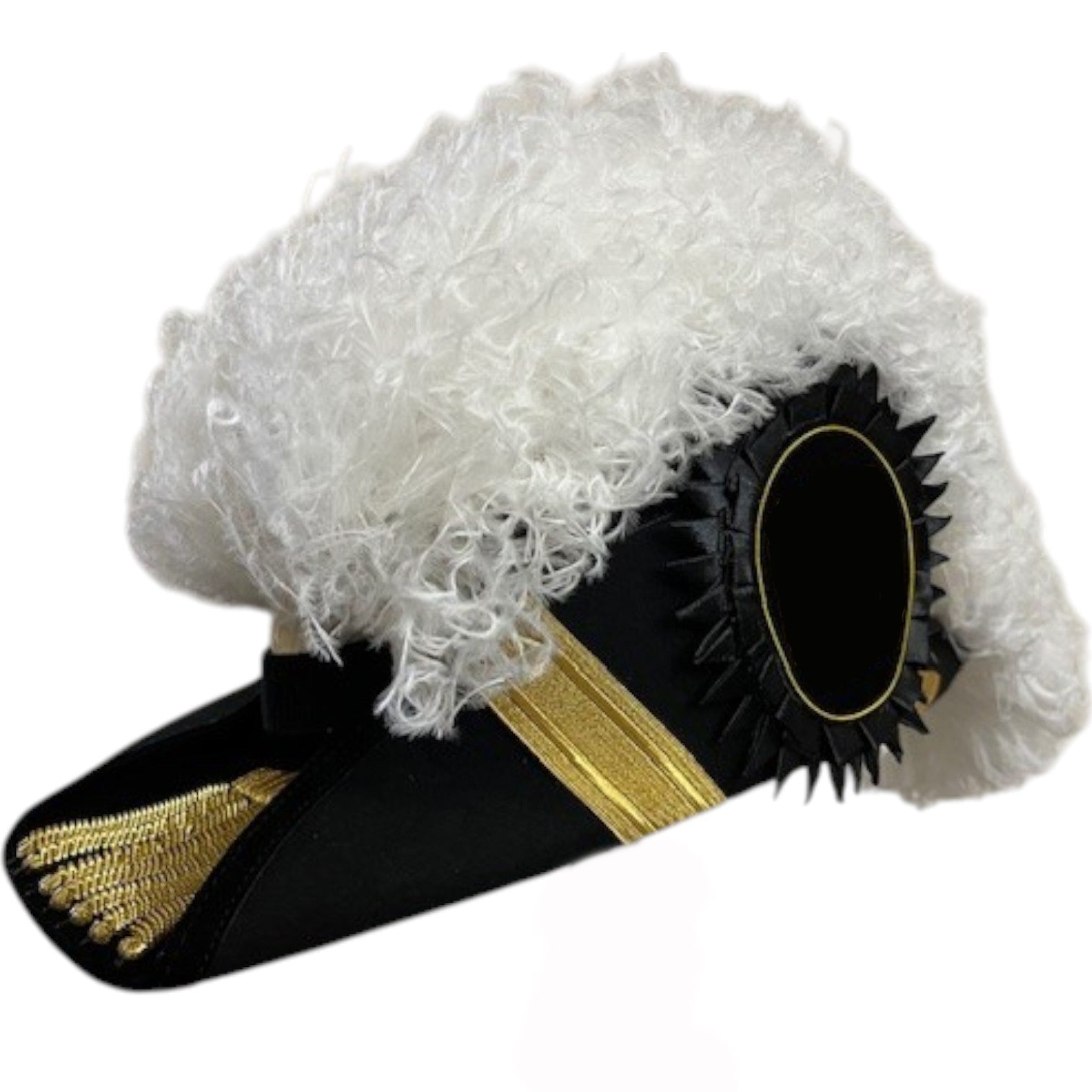 Grand Commander Knights Templar Chapeau - All White Plumes - Bricks Masons
