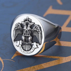 33rd Degree Scottish Rite Ring - 925 sterling silver