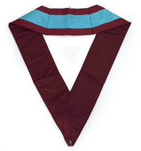 Officers Mark English Regulation Officer Collar - Maroon Moire