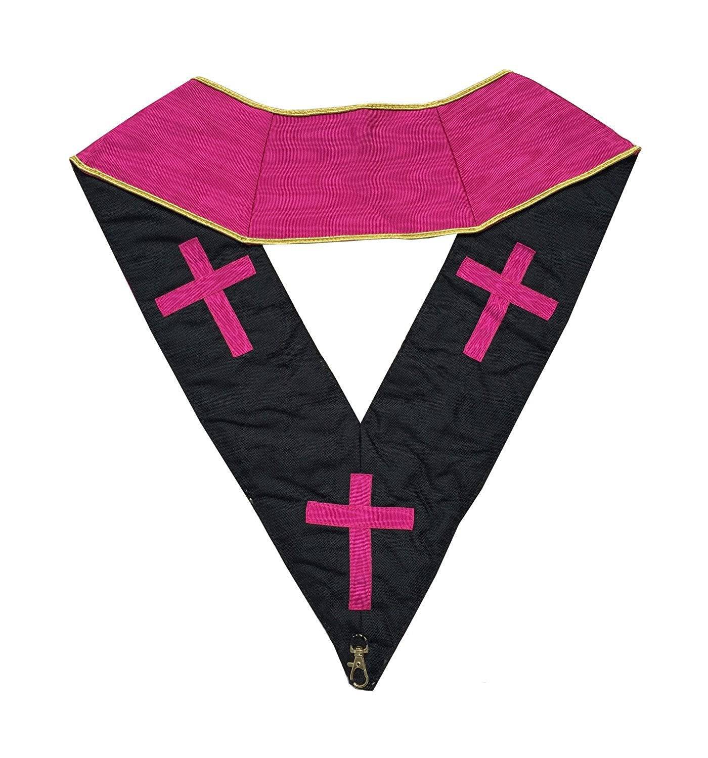 18th Degree Scottish Rite Collar - Pink Moire