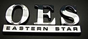 OES Car Emblem - 3D Silver Sticker - Bricks Masons