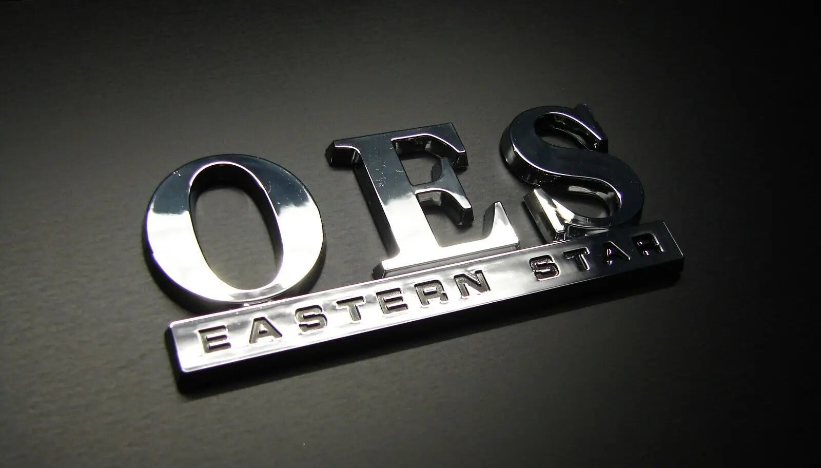 OES Car Emblem - 3D Silver Sticker - Bricks Masons