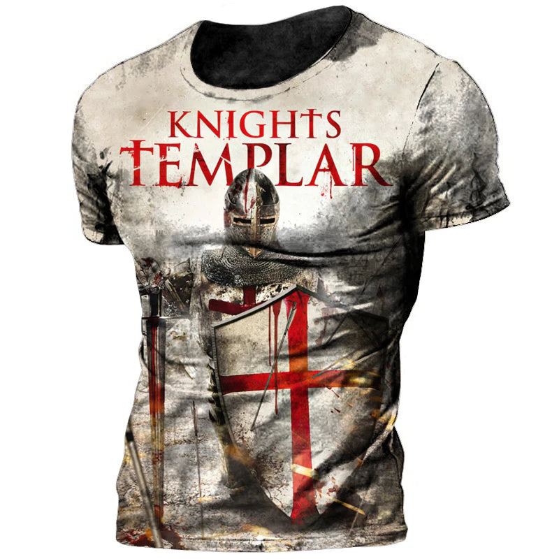 Knights Templar Commandery T-Shirt - 3d Printed Cross - Bricks Masons