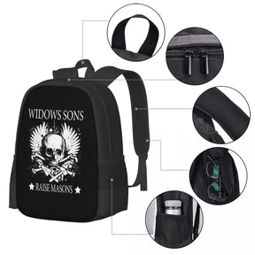 Widows Sons Skull Fathers  Backpack - Bricks Masons