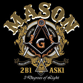 Master Mason Blue Lodge T-Shirt - Three Degrees of Light Brotherhood