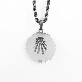 Eye Of Providence Necklace - 925 Sterling Silver 6g - Bricks Masons