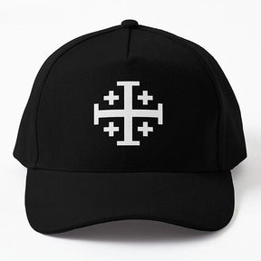Jerusalem Five Fold Cross Baseball Cap - Bricks Masons