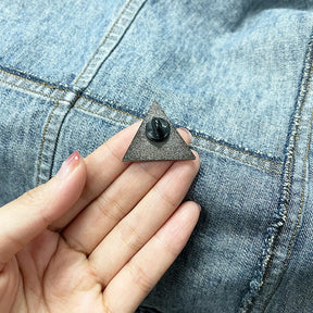 Eye Of Providence Brooch - Triangle L - Bricks Masons