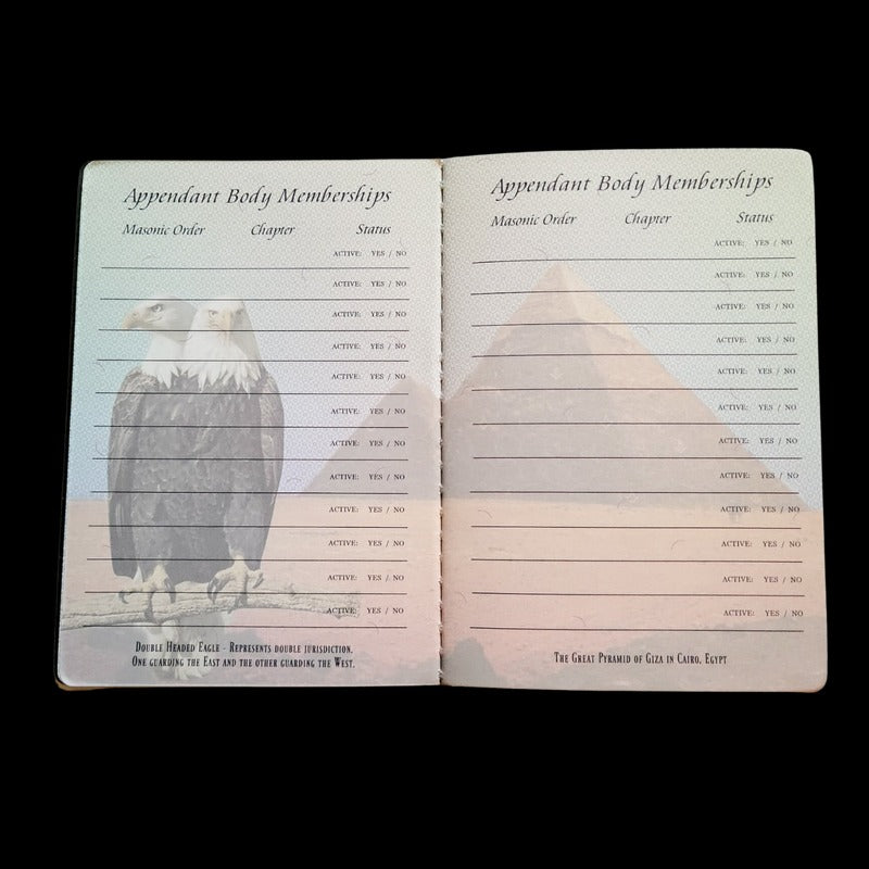 Master Mason Blue Lodge Passport - Blue & Gold Square & Compass - Bricks Masons